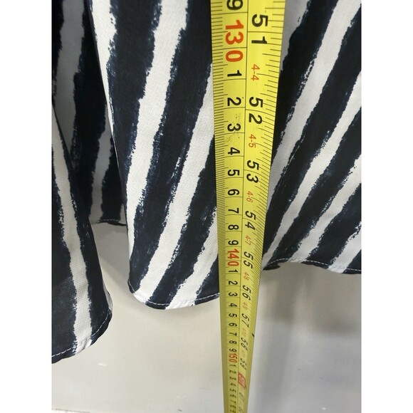 Armani Exchange Women's Wrap Visitar › Stripe Printed Maxi Dress V Neck 10 - Picture 9 of 16